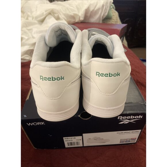 Reebok Men Sz 16M White Club MEM T Work Construction Shoe Safety SRB1518 Comfort main image 7